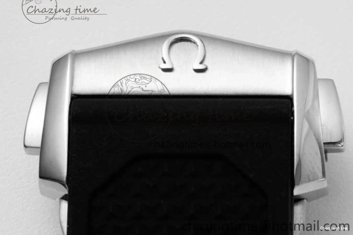 0516 Speedmaster Racing Master SS HKF Best Edition White Black Dial on Black Rubber Strap A Effortless 7813